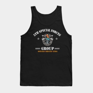 Proud US Army 5th Special Forces Group - De Oppresso Liber SFG - Gift for Veterans Day 4th of July or Patriotic Memorial Day Tank Top